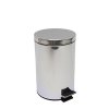MSV pedálový odpadkový koš, lesklá nerezová ocel, 12 L