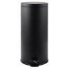 Čelní pohled na koš MSV 30 l v matné černé barvě