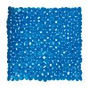 MSV oblázková podložka do sprchy GALETS, tmavě modré PVC, protiskluz, 53x53 cm