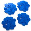 MSV sada 4 protiskluzových podložek GALETS, ve tvaru oblázků, tmavě modré PVC, 12 x 13 cm