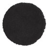 Spirella kulatá koupelnová předložka HIGHLAND v černé barvě