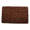 Hnědá MSV koupelnová předložka PEBBLES 50 x 80 cm