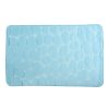 Světle modrá MSV koupelnová předložka PEBBLES 50 x 80 cm