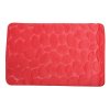 Červená MSV koupelnová předložka PEBBLES