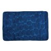 Tmavě modrá MSV koupelnová předložka PEBBLES 40 x 60 cm