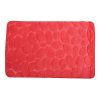 Červená MSV koupelnová předložka PEBBLES 40 x 60 cm
