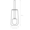 Rozměry WC štětky ESSOS s nádobou 10.19534