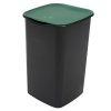 Koš se zeleným víkem na třídění skla