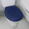 Tmavě modré WC prkénko z materiálu duroplast