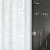 Elements by Spirella sprchový závěs ze série FORES, bílo - šedý, 180 x 180 cm