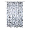 MSV sprchový závěs MOSAIKO, motiv čtverců, bílo-modrý