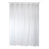 MSV sprchový závěs, bílý, 180 x 200 cm, polyester, s kroužky