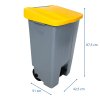 Rozměry odpadkového koše na tříděný odpad