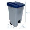 Rozměry odpadkového koše na tříděný odpad