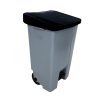 Denox nášlapný odpadkový koš na tříděný odpad 80 L, černé víko s kolečky