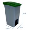 Rozměry u nášlapného odpadkového koše s kolečky 60 L