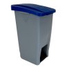 Nášlapný odpadkový koš na tříděný odpad 60 L s modrým víkem GASTRO Denox
