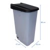 Rozměry odpadkového koše RECICLO o objemu 110 litrů