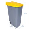 Rozměry odpadkového koše RECICLO o objemu 110 litrů
