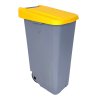 Denox odpadkový koš RECICLO s kolečky na tříděný odpad 110 L, žluté víko