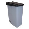 Denox odpadkový koš s kolečky RECICLO na tříděný odpad 85 L, černé víko