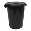 Černá 100 l Denox nádoba na směsný odpad s víkem INDUSTRIAL