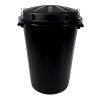 Denox nádoba na odpad s víkem, 95 L, černý, pevný plast