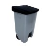 Denox nášlapný odpadkový koš na tříděný odpad 120 L, černé víko s kolečky