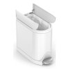 Pedálový odpadkový koš do koupelny Simplehuman – 10 l, butterfly bílý