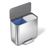 Pedálový odpadkový koše Dual Mini rozměry