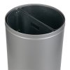 Koš na tříděný odpad STREAM DUO s vnitřní kovovou nádobou 2 x 30 L šedá nerez