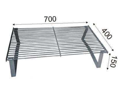 Grilling grate with legs
