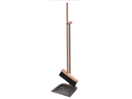 Standing dust shovel with broom Elegance