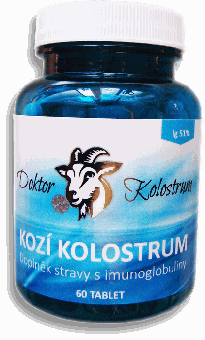 Kozí kolostrum tablety, dóza 60 tablet