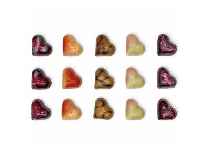 Srdcová kolekce 15 pralinek