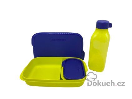 Tupperware ECO obědář s Voděnkou 500ml (ModroŽlutý) tupperware