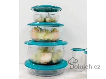 Stolní perly tupperware - ZELENÉ víko