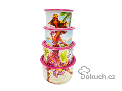 Tupperware Sada BINGO LADY, sada vodotěsných mís, s obrázky, tupperware woterproof