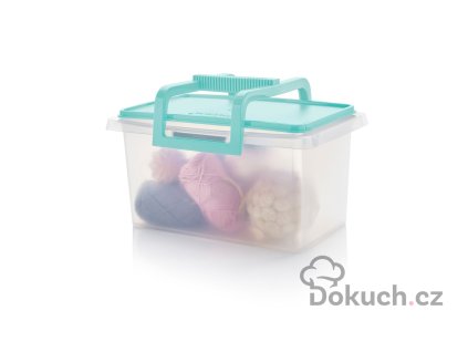Tupperware skladovací box 5l, s víkem a uchy na přenášení