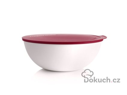 Allegra 5l, červeno bílá mísa na servírování