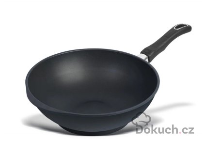 Wok Gastrolux 36 cm pro indukci s nepřilnavým povrchem BIOTAN®. Rychlé, zdravé vaření bez tuku, perfektní rozvod tepla a 25 let záruky na rovnost dna.