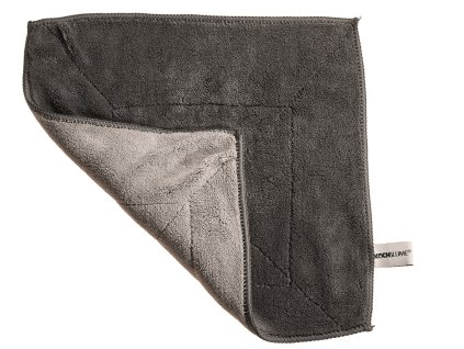 Mikrovláknové utěrky Kochblume 30×30 cm – profesionální, extra savé a jemné. Oboustranný vysoký vlas, ideální pro domácnost i péči o auto, antracit