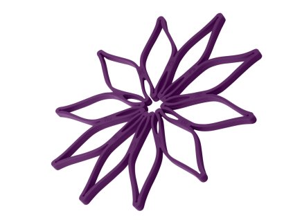 Kochblume Univerzální podložka chrání stůl i linku před horkými hrnci a pánvemi. Variabilní design umožňuje spojit více kusů a vytvořit plochu dle potřeby,fialová