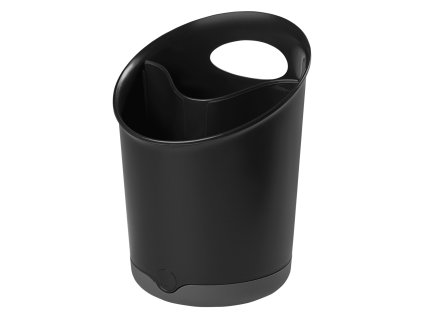 Praktická nádoba Kochblume na kuchyňské náčiní, která udrží pořádek a vše potřebné na dosah. Ideální na metly, naběračky i další pomůcky, černá