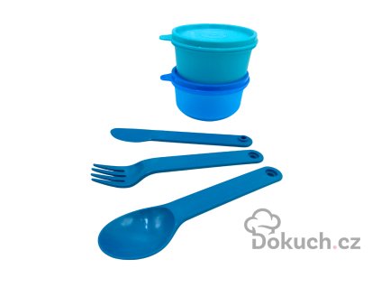 Sada nádob s příborem (2x 200ml hitparáda malé trio)