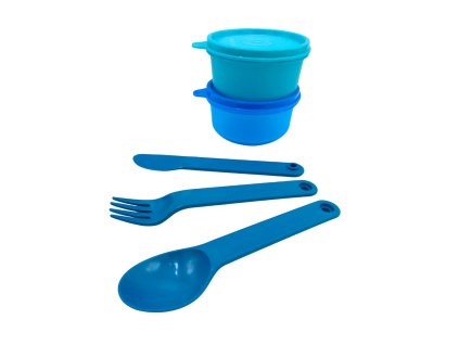 Sada nádob s příborem (2x 200ml hitparáda)