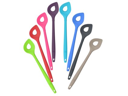 Měchačka Kochblume s flexibilní silikonovou špičkou a nerezovým jádrem. Perfektní na míchání, roztírání i omáčky. Odolná do 260 °C, šetrná k nádobí, barvy