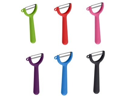 Kochblume horizontální škrabka "Y", zubaté ostří, Piraňa, na měkké ovoce a zeleninu, barvy