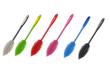 Kartáč na láhve Kochblume z flexibilního BPA-free silikonu. Perfektní pro čištění lahví, karaf i úzkých nádob. Odolný, hygienický, vhodný do myčky,,barvy