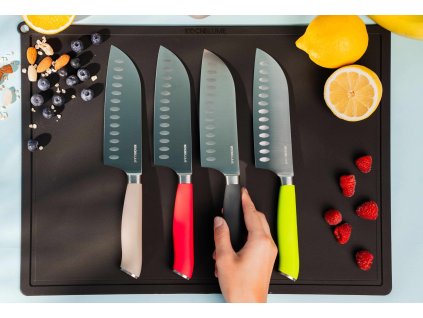 Kochblume nůž Santoku,nože santoku na lrájecí podložce